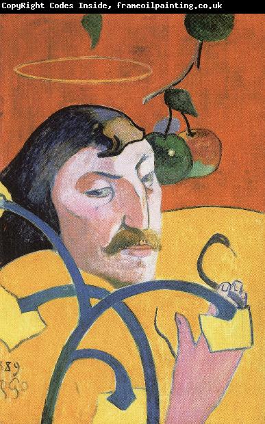 Paul Gauguin Self-Portrait with Halo